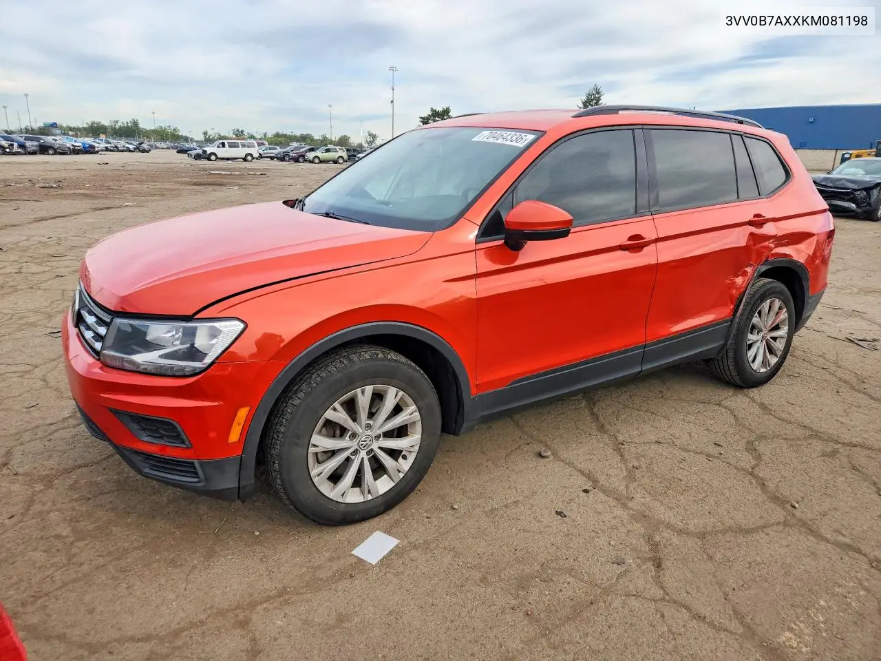 VOLKSWAGEN TIGUAN 2019, VIN 3VV0B7AXXKM081198