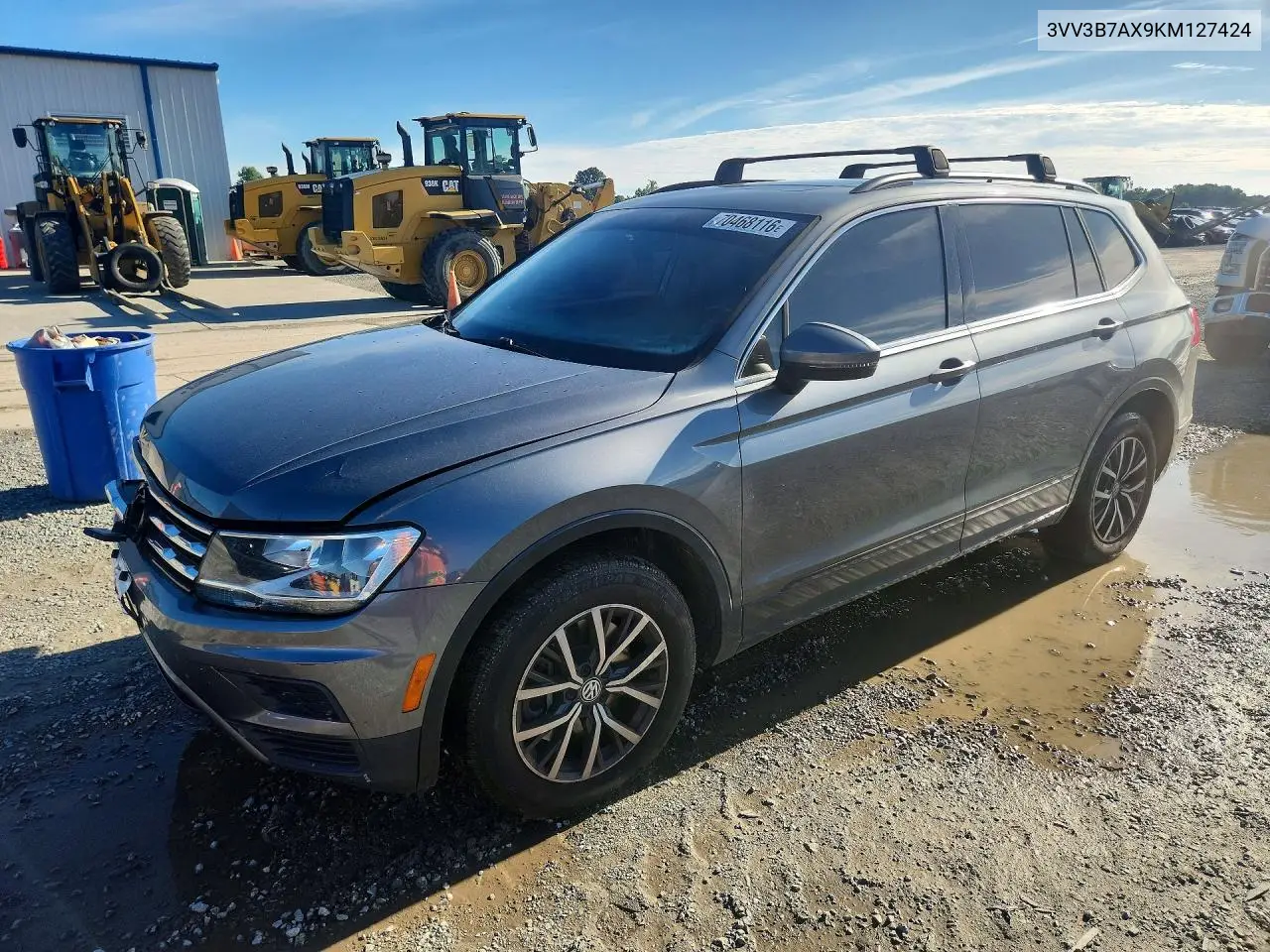 VOLKSWAGEN TIGUAN 2019, VIN 3VV3B7AX9KM127424