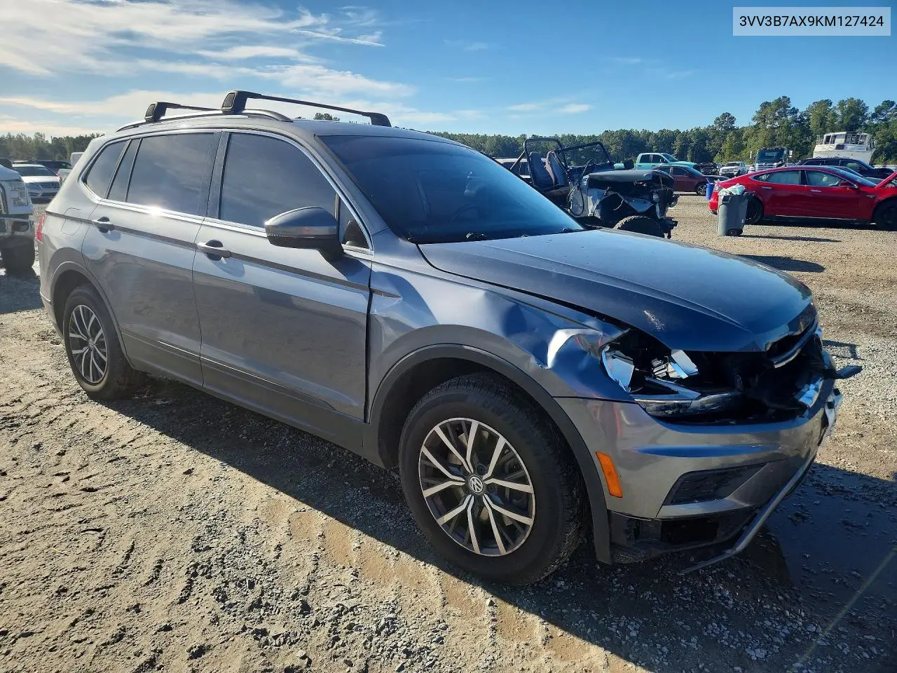 2019 VOLKSWAGEN TIGUAN VIN 3VV3B7AX9KM127424 — фото 4