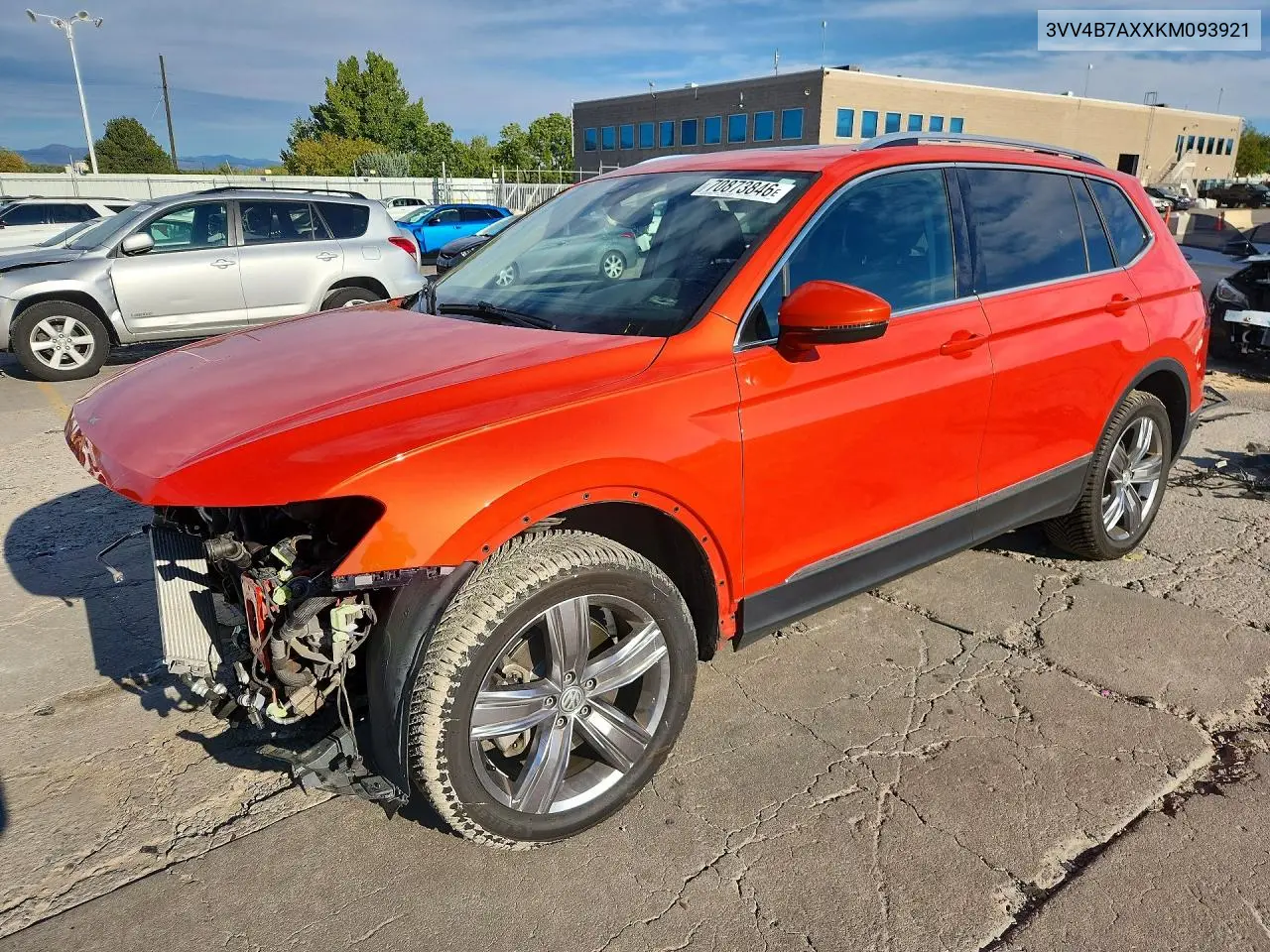 VOLKSWAGEN TIGUAN 2019, VIN 3VV4B7AXXKM093921