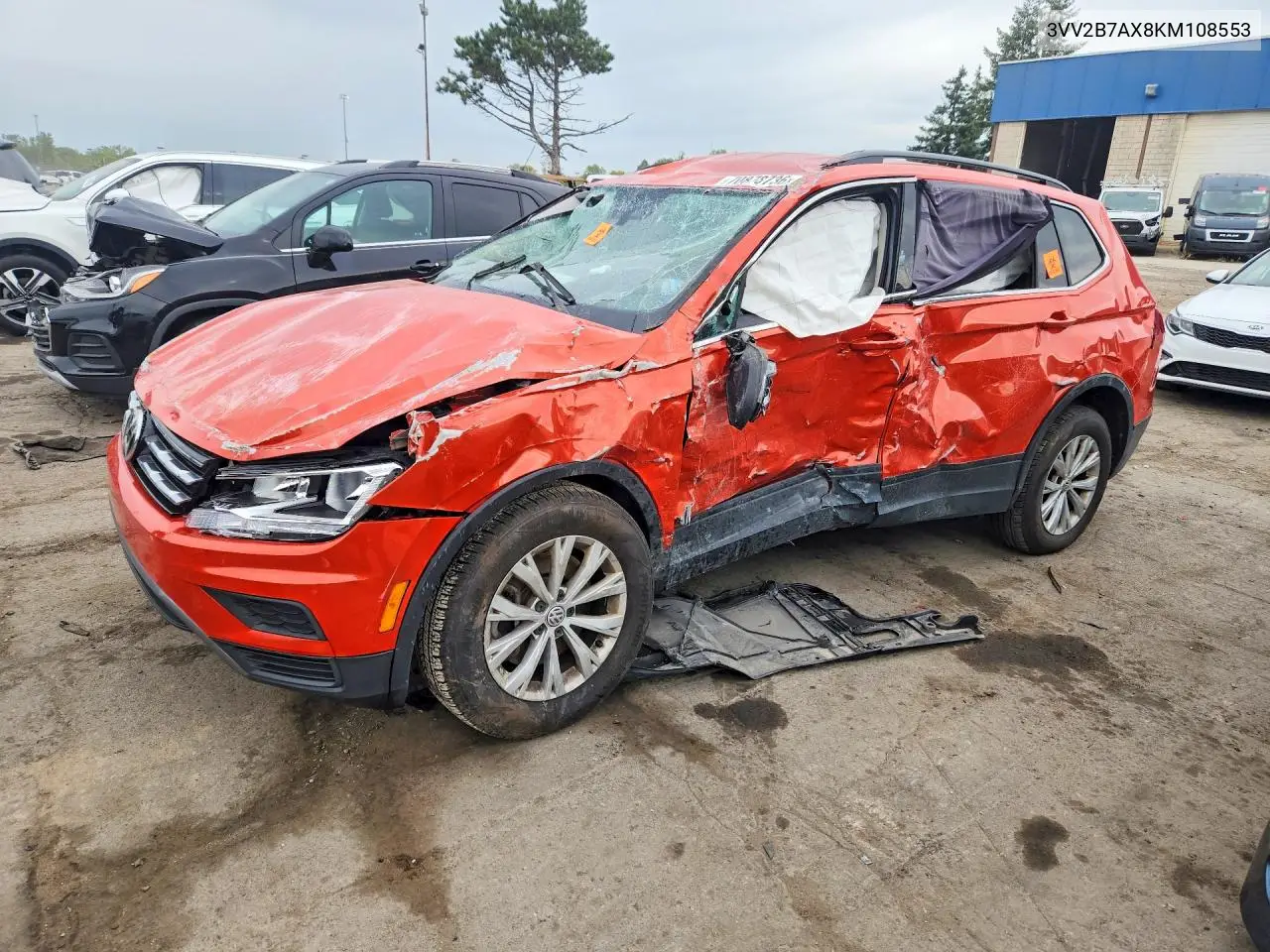 VOLKSWAGEN TIGUAN 2019, VIN 3VV2B7AX8KM108553