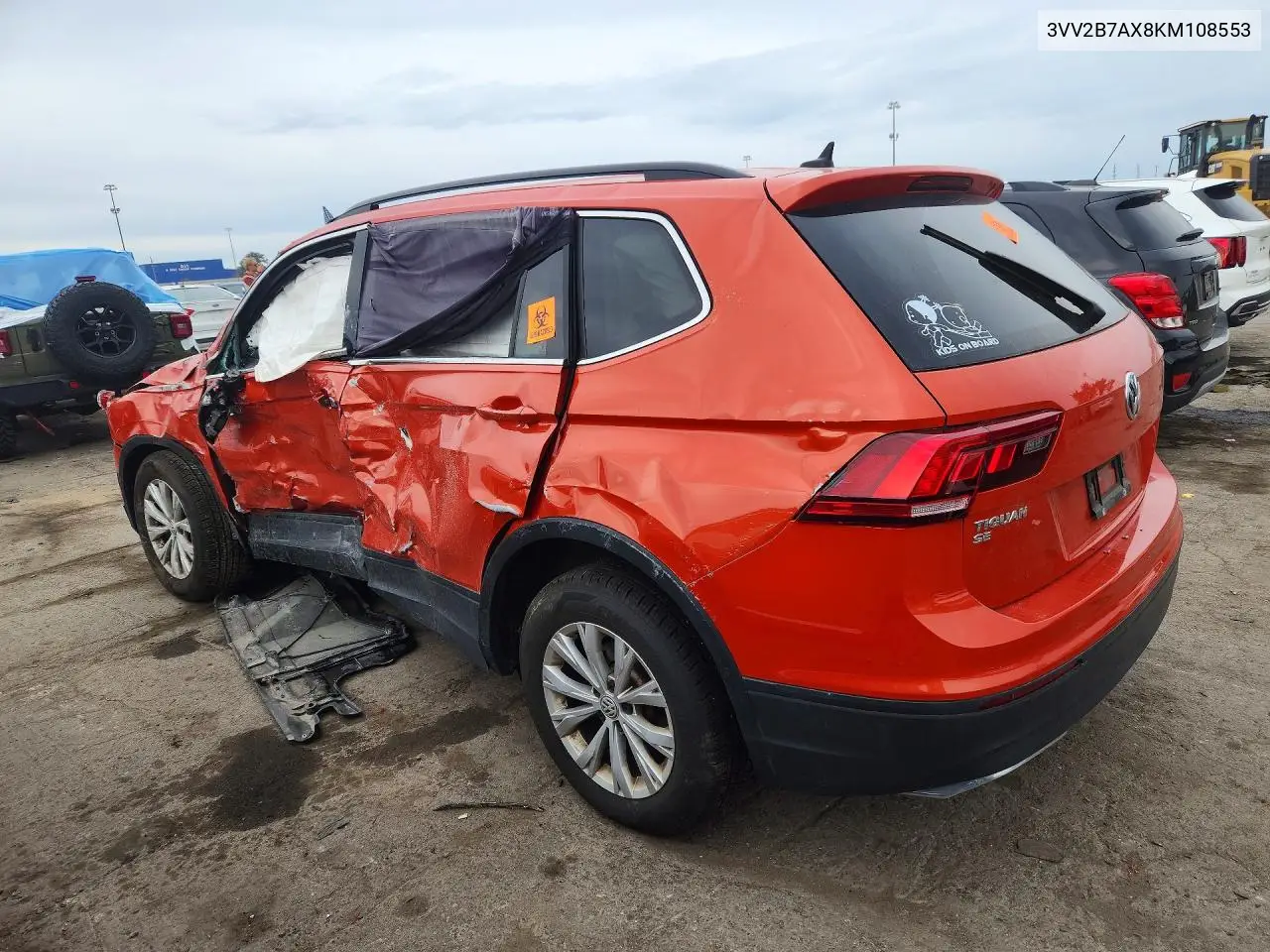 2019 VOLKSWAGEN TIGUAN VIN 3VV2B7AX8KM108553 — фото 2