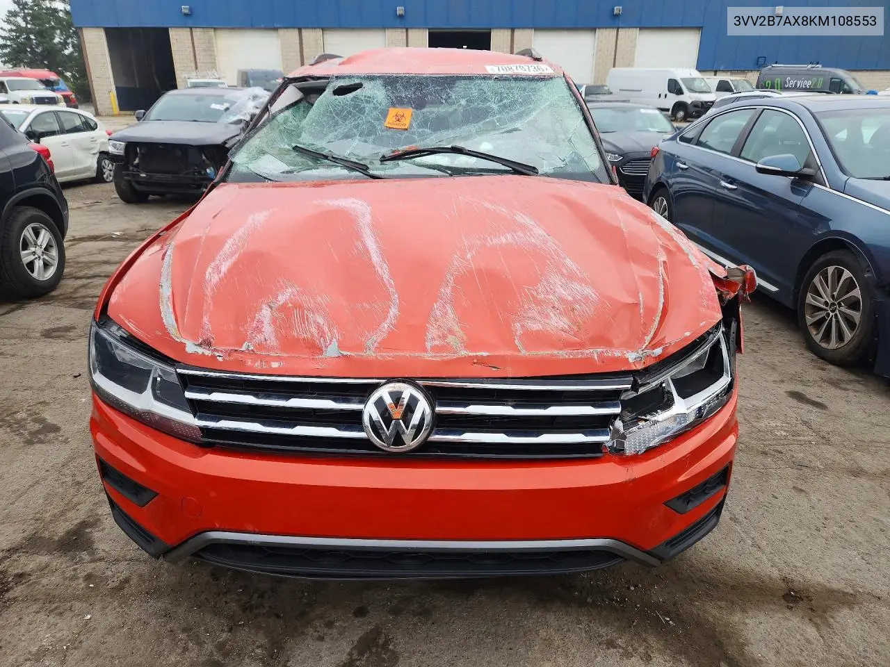 2019 VOLKSWAGEN TIGUAN VIN 3VV2B7AX8KM108553 — фото 5