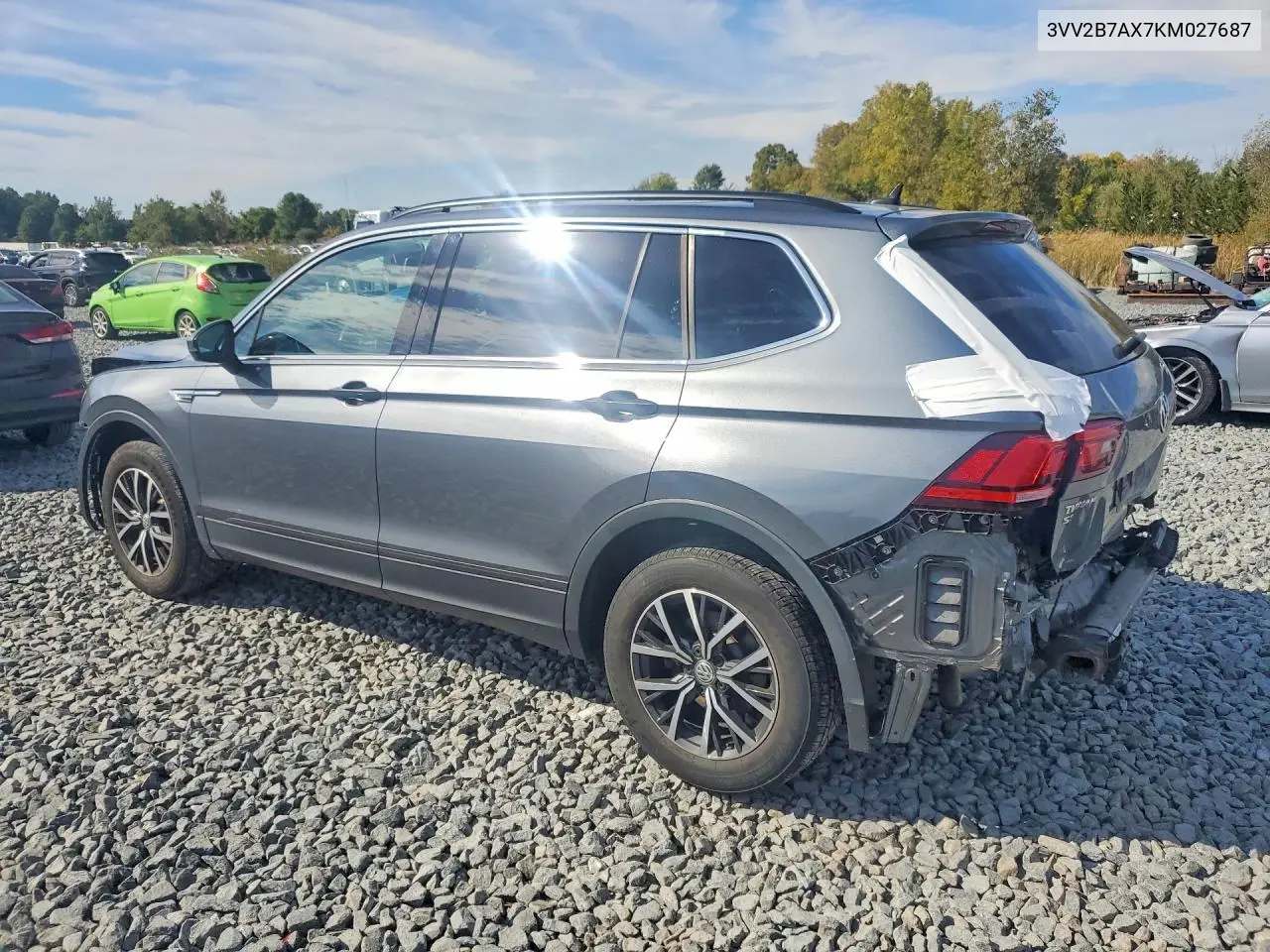 2019 VOLKSWAGEN TIGUAN VIN 3VV2B7AX7KM027687 — фото 2