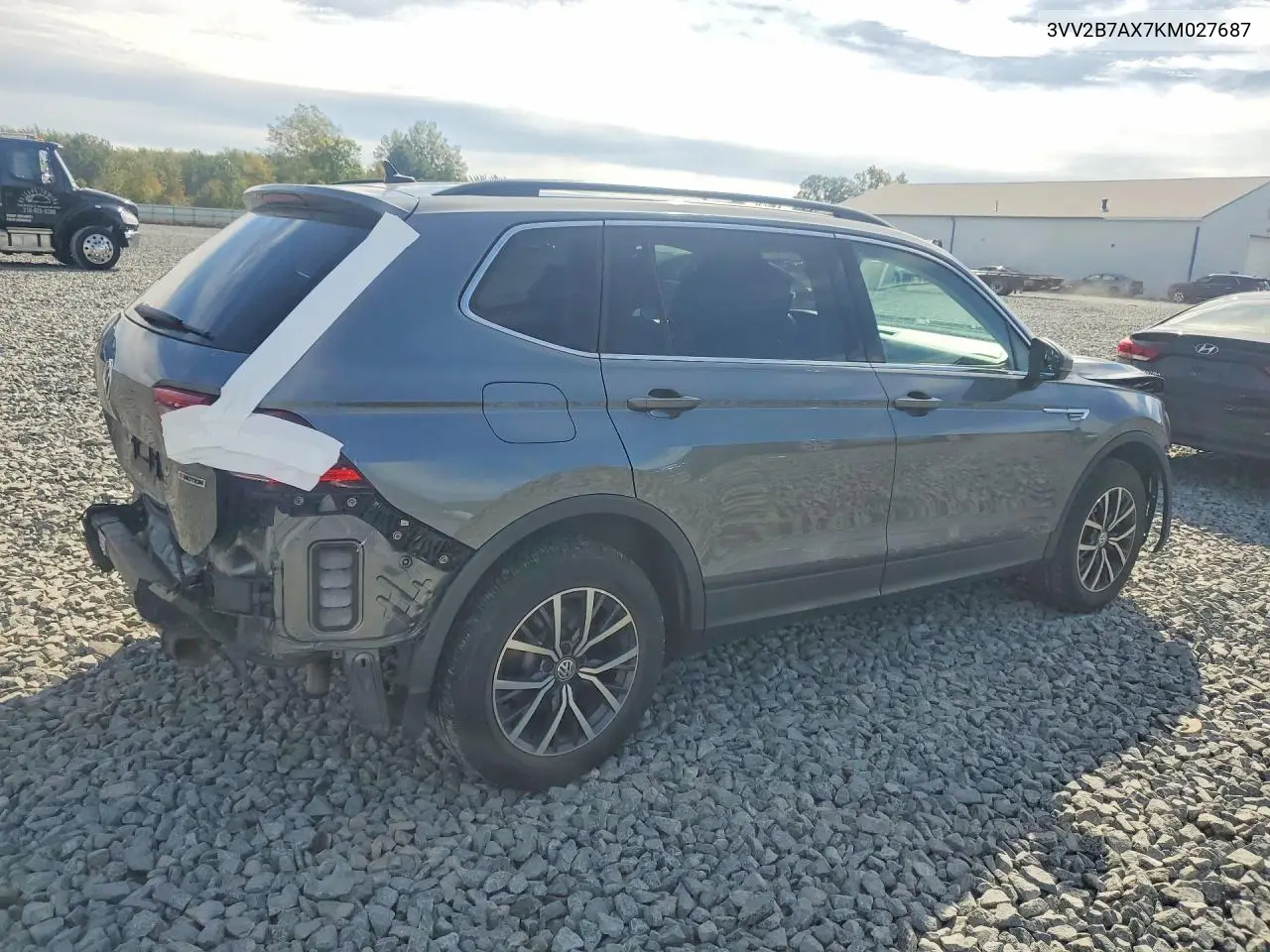 2019 VOLKSWAGEN TIGUAN VIN 3VV2B7AX7KM027687 — фото 3