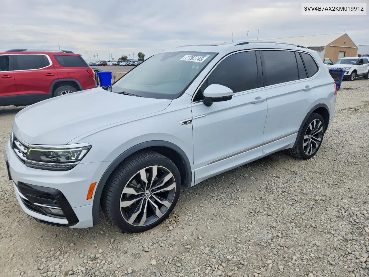 VOLKSWAGEN TIGUAN 2019, VIN 3VV4B7AX2KM019912