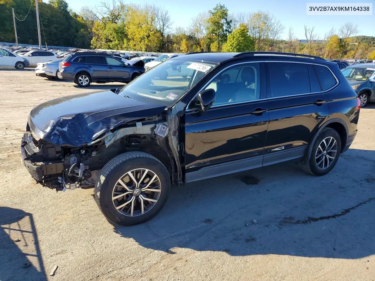 VOLKSWAGEN TIGUAN 2019, VIN 3VV2B7AX9KM164338