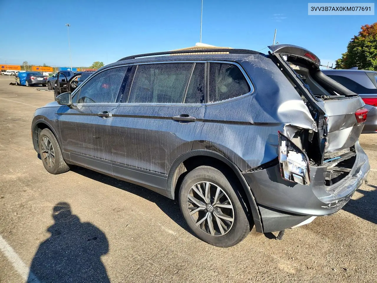 2019 VOLKSWAGEN TIGUAN VIN 3VV3B7AX0KM077691 — фото 2