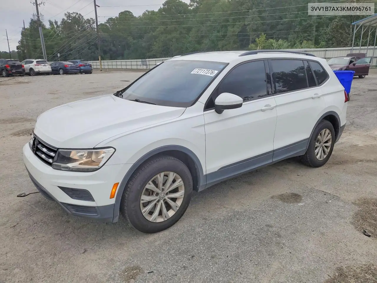 VOLKSWAGEN TIGUAN 2019, VIN 3VV1B7AX3KM096761