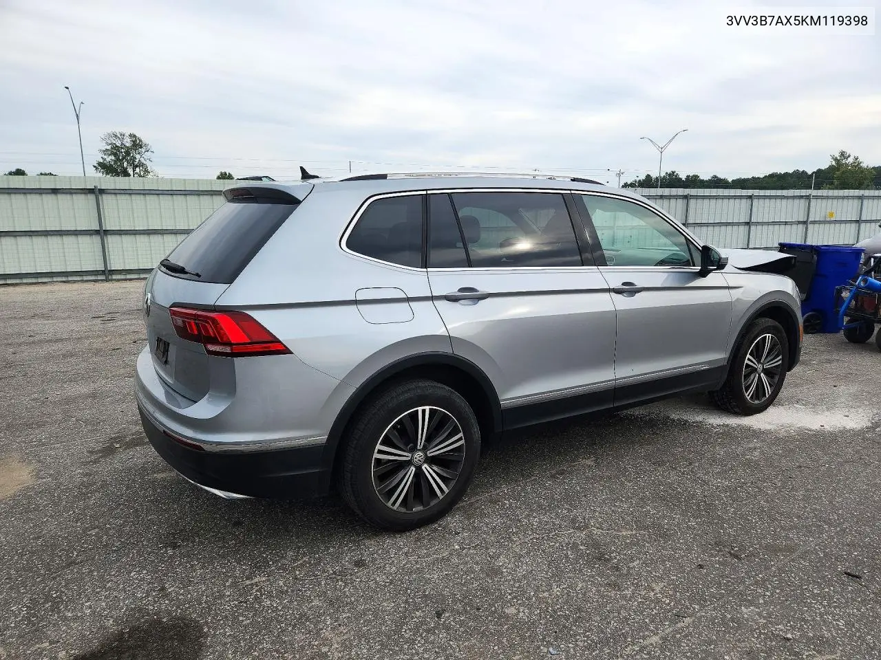 2019 VOLKSWAGEN TIGUAN VIN 3VV3B7AX5KM119398 — фото 3