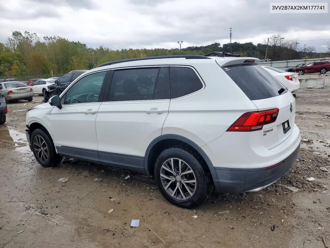 2019 VOLKSWAGEN TIGUAN VIN 3VV2B7AX2KM177741 — фото 2