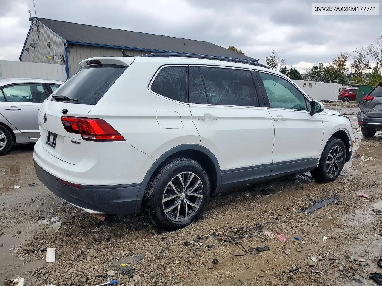 2019 VOLKSWAGEN TIGUAN VIN 3VV2B7AX2KM177741 — фото 3