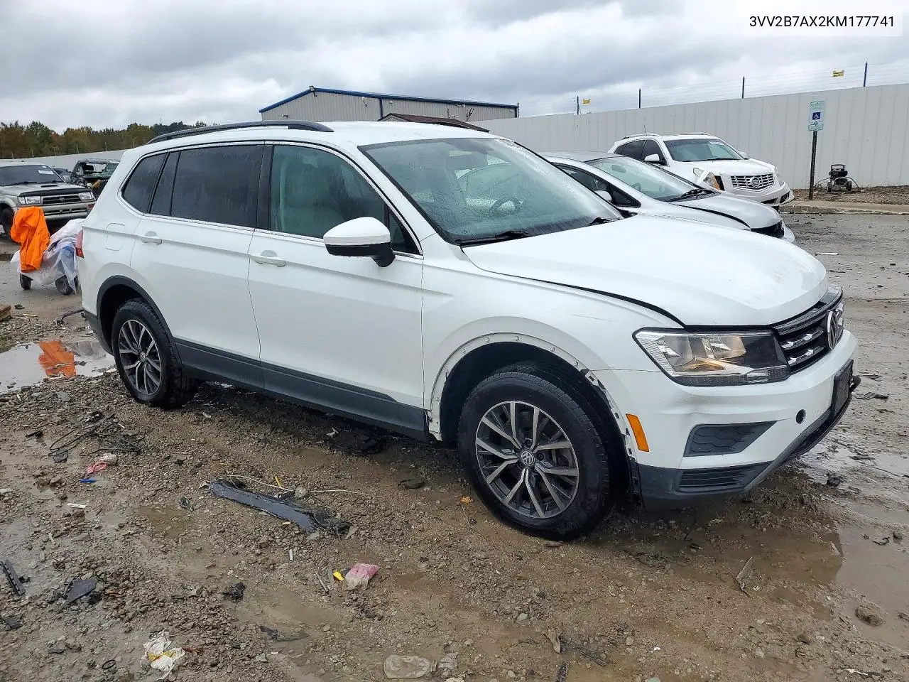 2019 VOLKSWAGEN TIGUAN VIN 3VV2B7AX2KM177741 — фото 4