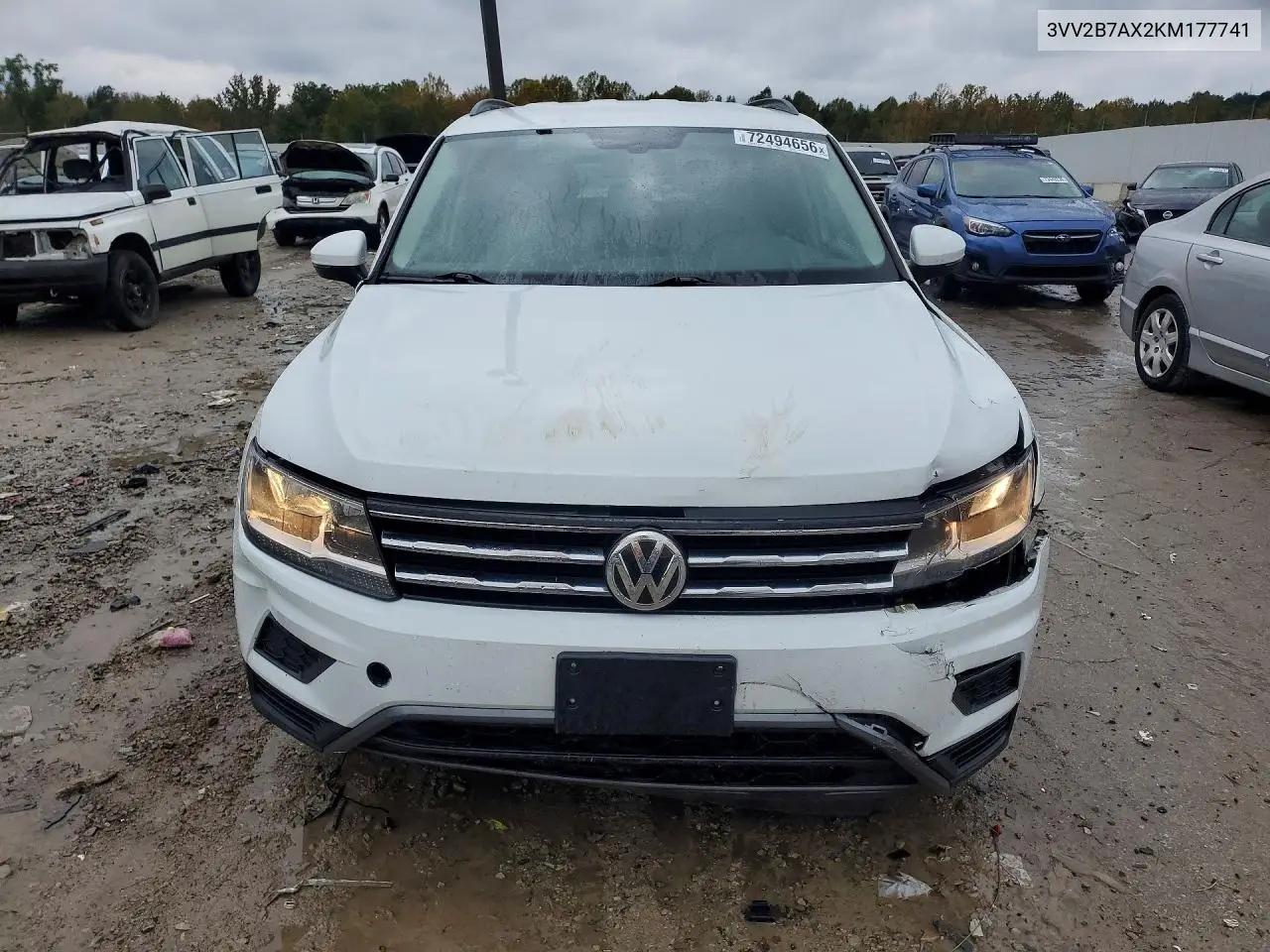 2019 VOLKSWAGEN TIGUAN VIN 3VV2B7AX2KM177741 — фото 5