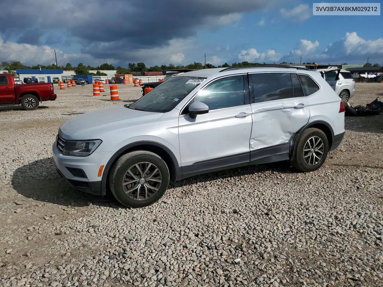 VOLKSWAGEN TIGUAN 2019, VIN 3VV3B7AX8KM029212