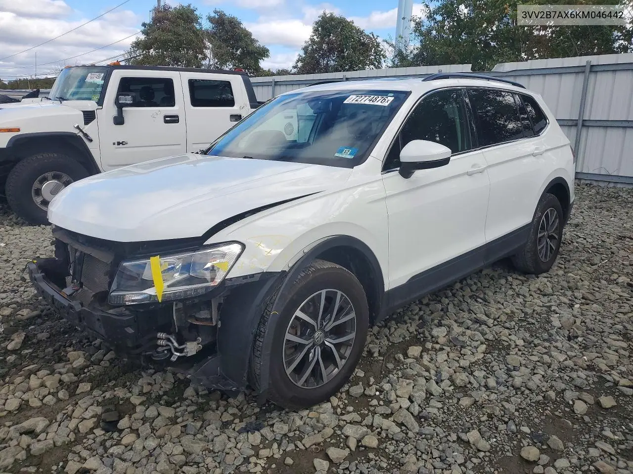 VOLKSWAGEN TIGUAN 2019, VIN 3VV2B7AX6KM046442