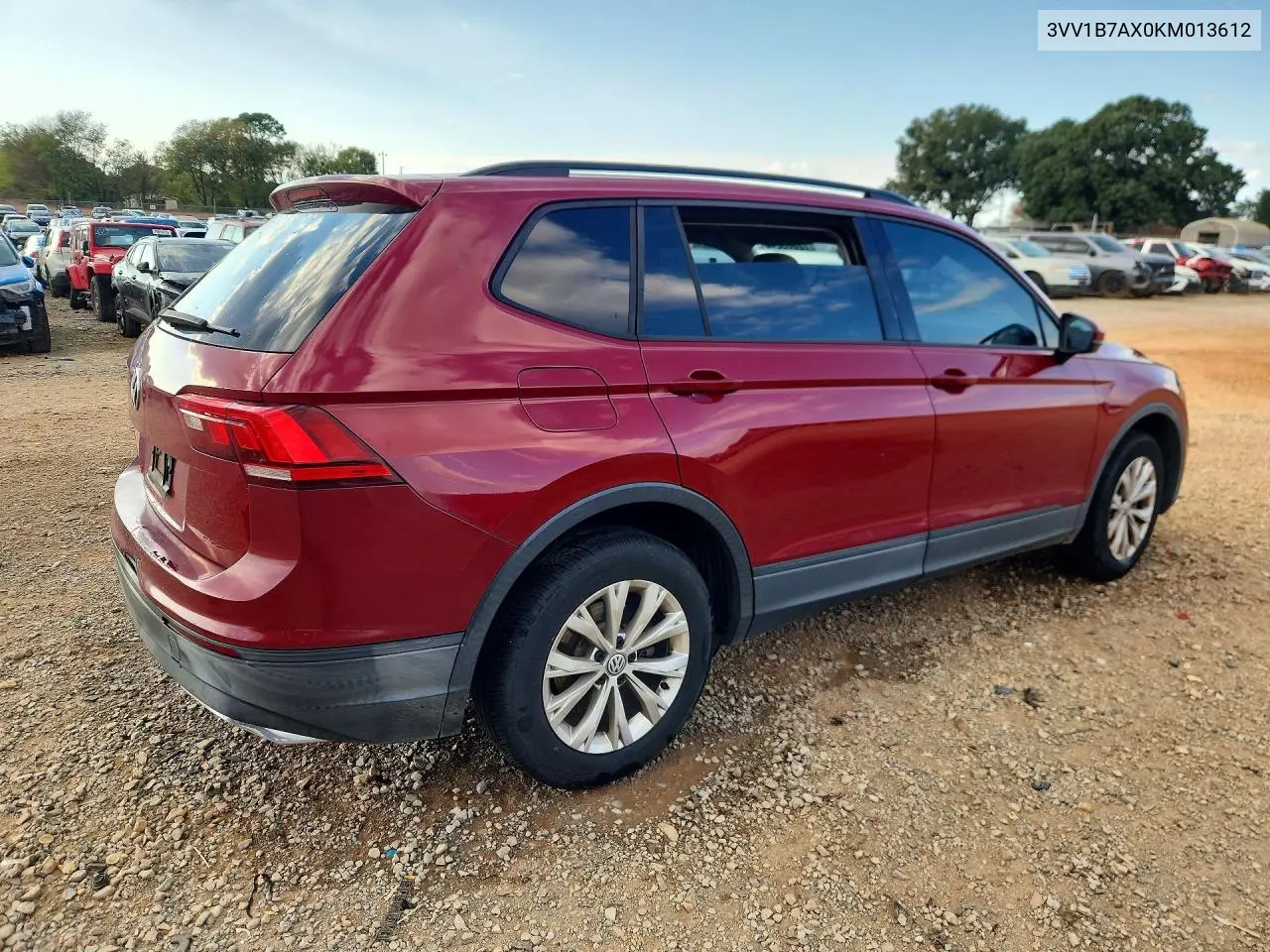 2019 VOLKSWAGEN TIGUAN VIN 3VV1B7AX0KM013612 — фото 3