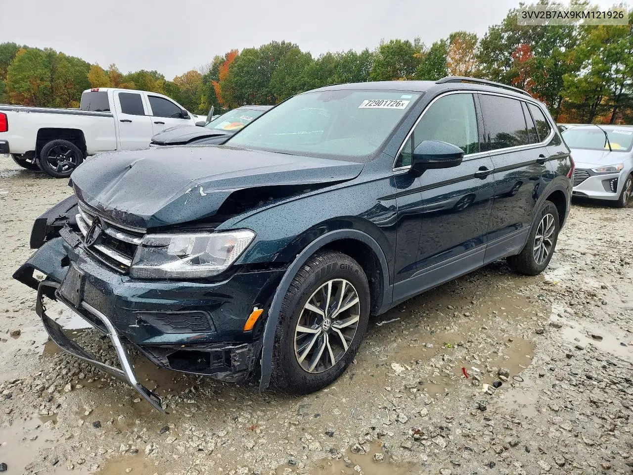 VOLKSWAGEN TIGUAN 2019, VIN 3VV2B7AX9KM121926