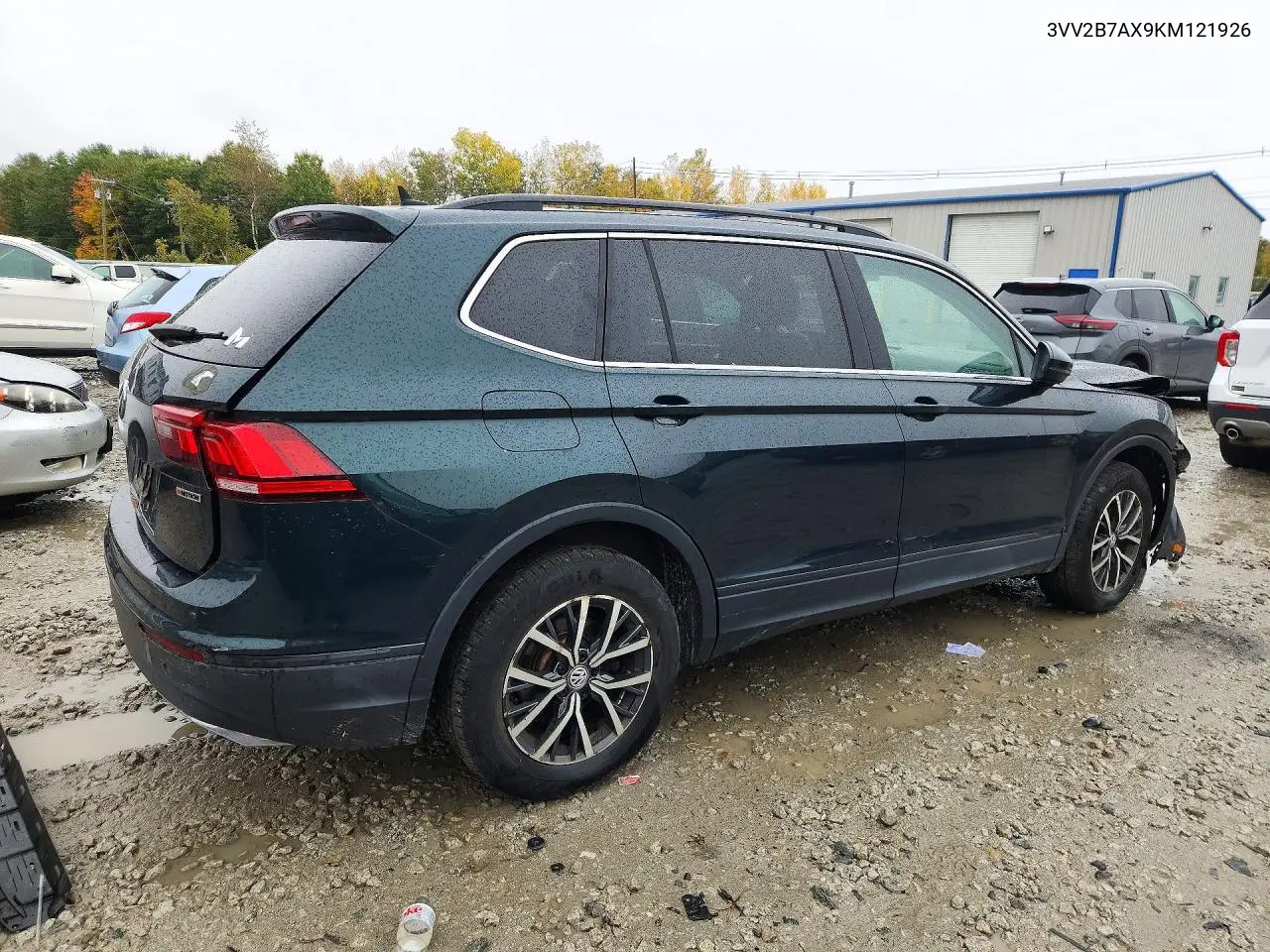 2019 VOLKSWAGEN TIGUAN VIN 3VV2B7AX9KM121926 — фото 3