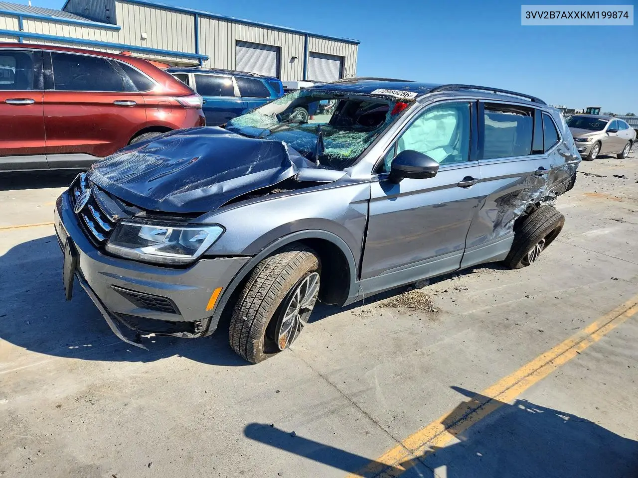 VOLKSWAGEN TIGUAN 2019, VIN 3VV2B7AXXKM199874