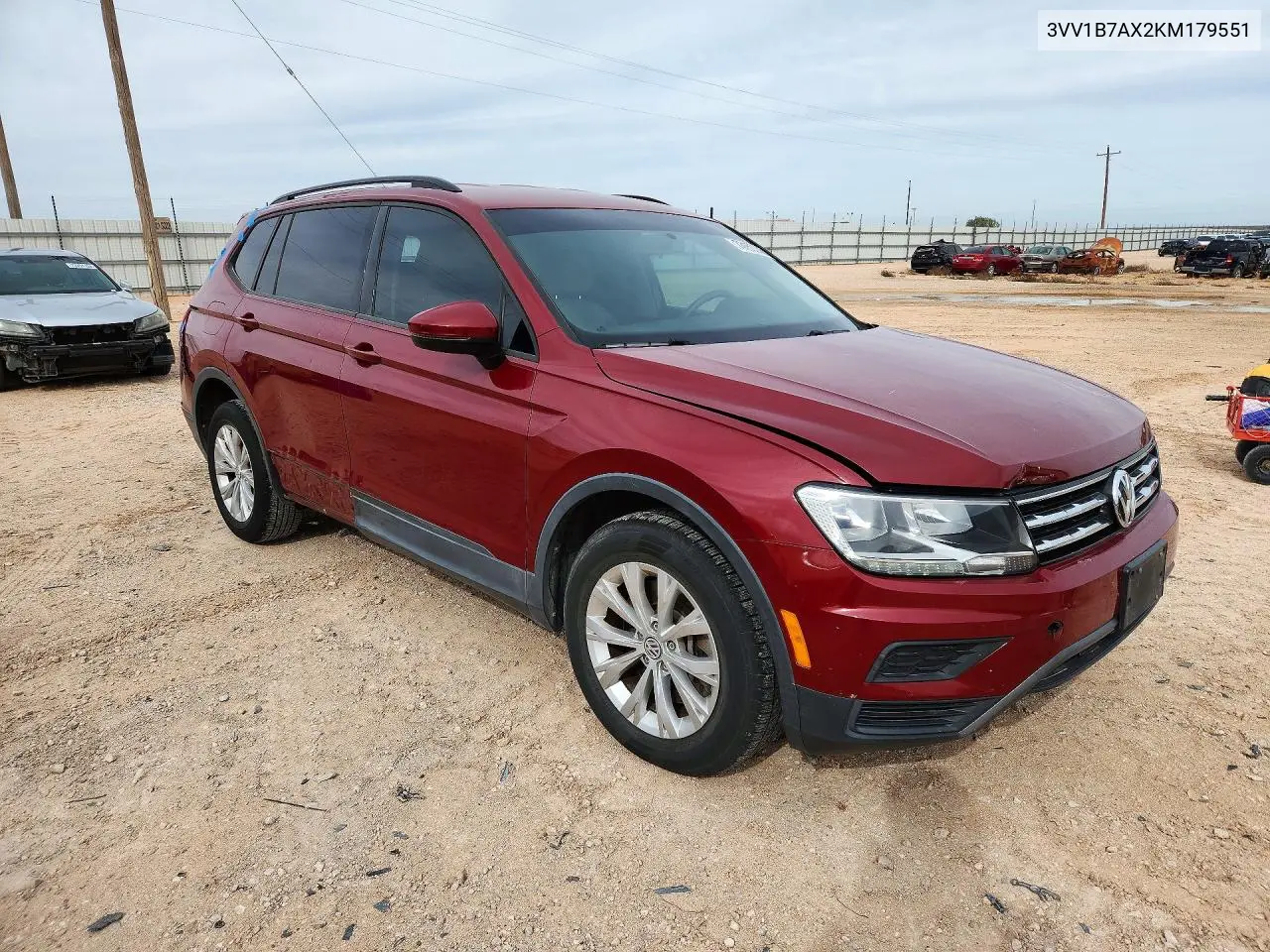 2019 VOLKSWAGEN TIGUAN VIN 3VV1B7AX2KM179551 — фото 4