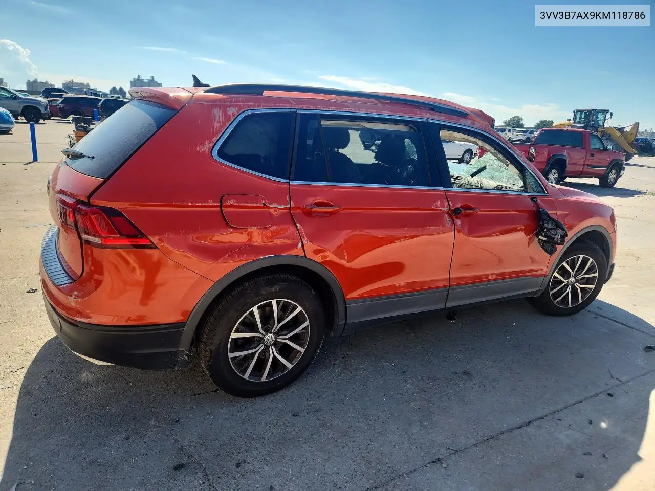2019 VOLKSWAGEN TIGUAN VIN 3VV3B7AX9KM118786 — фото 3