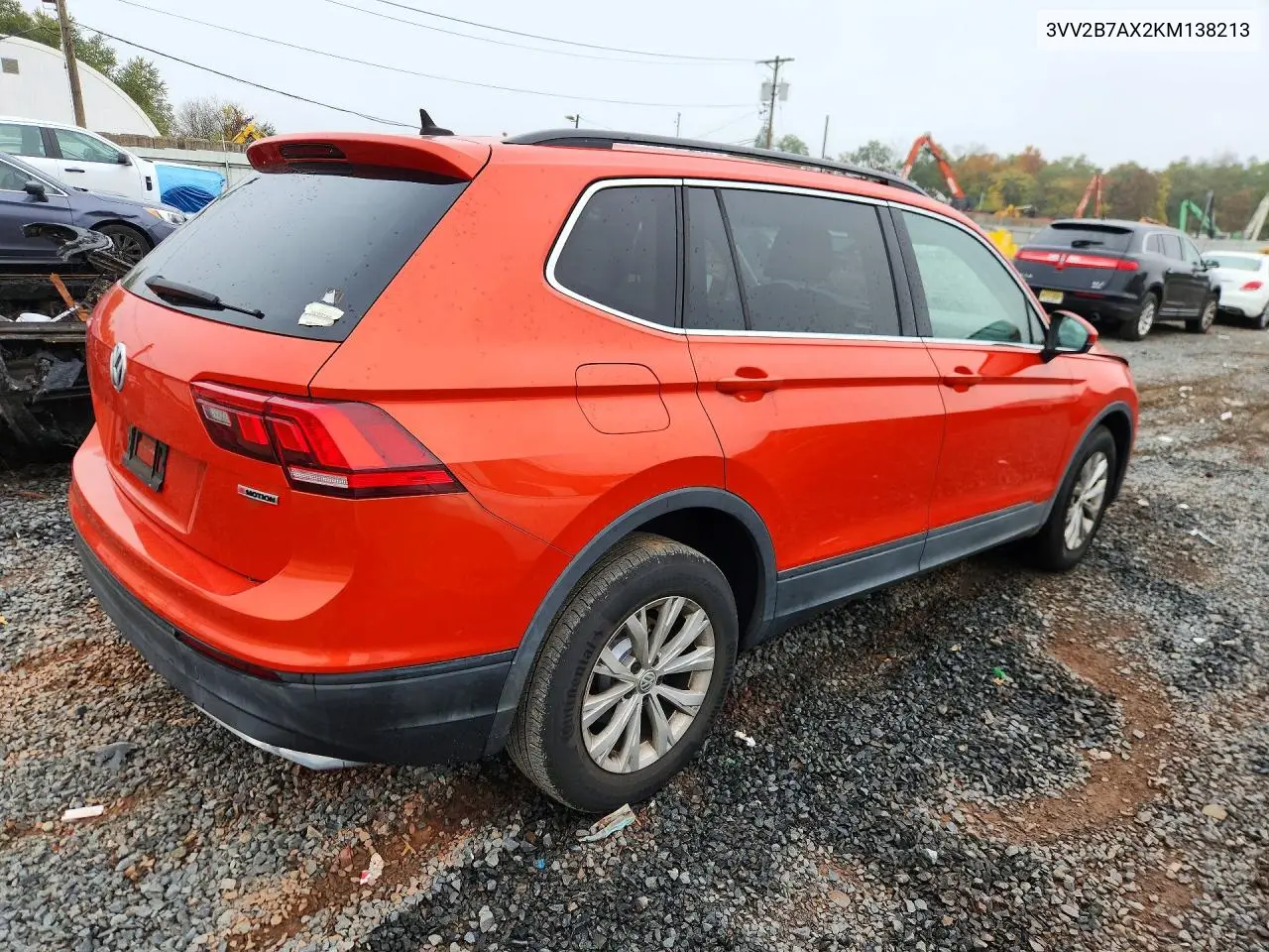 2019 VOLKSWAGEN TIGUAN VIN 3VV2B7AX2KM138213 — фото 3