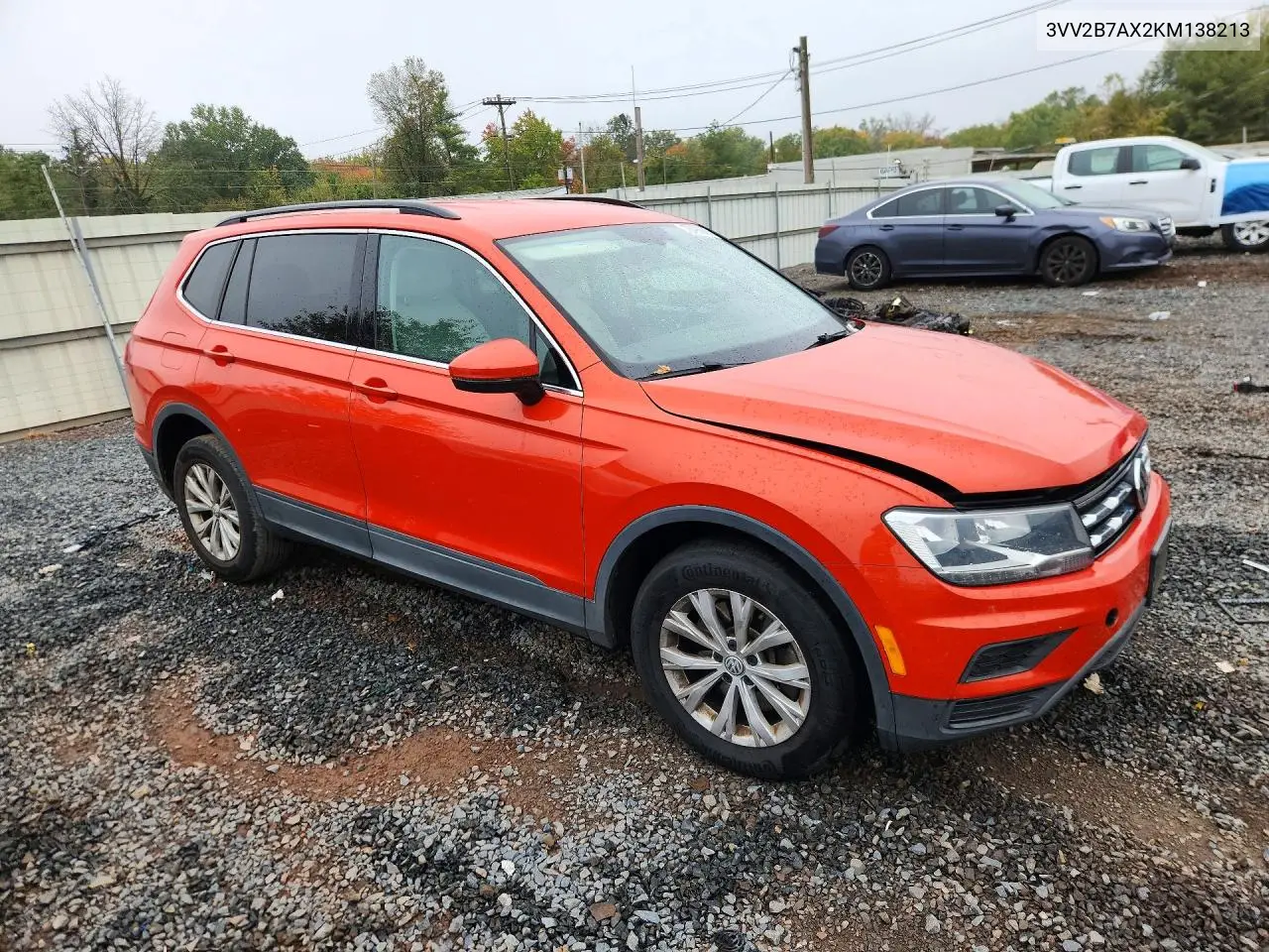 2019 VOLKSWAGEN TIGUAN VIN 3VV2B7AX2KM138213 — фото 4