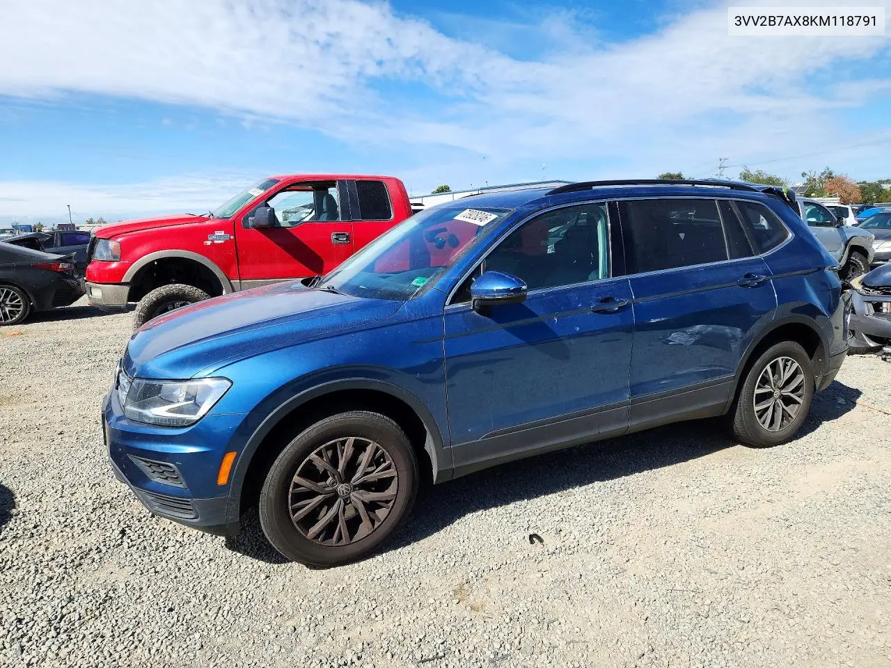 VOLKSWAGEN TIGUAN 2019, VIN 3VV2B7AX8KM118791