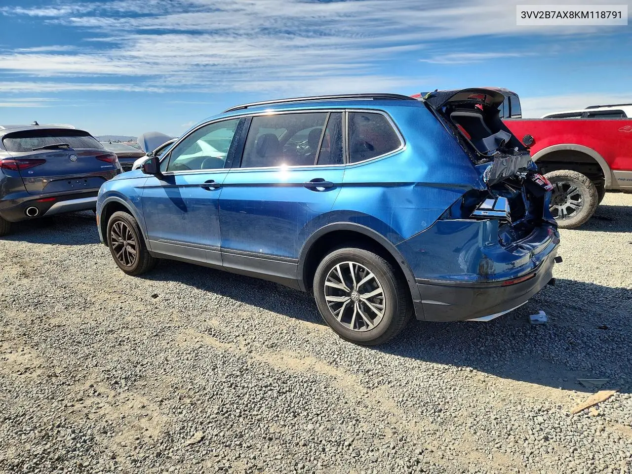 2019 VOLKSWAGEN TIGUAN VIN 3VV2B7AX8KM118791 — фото 2