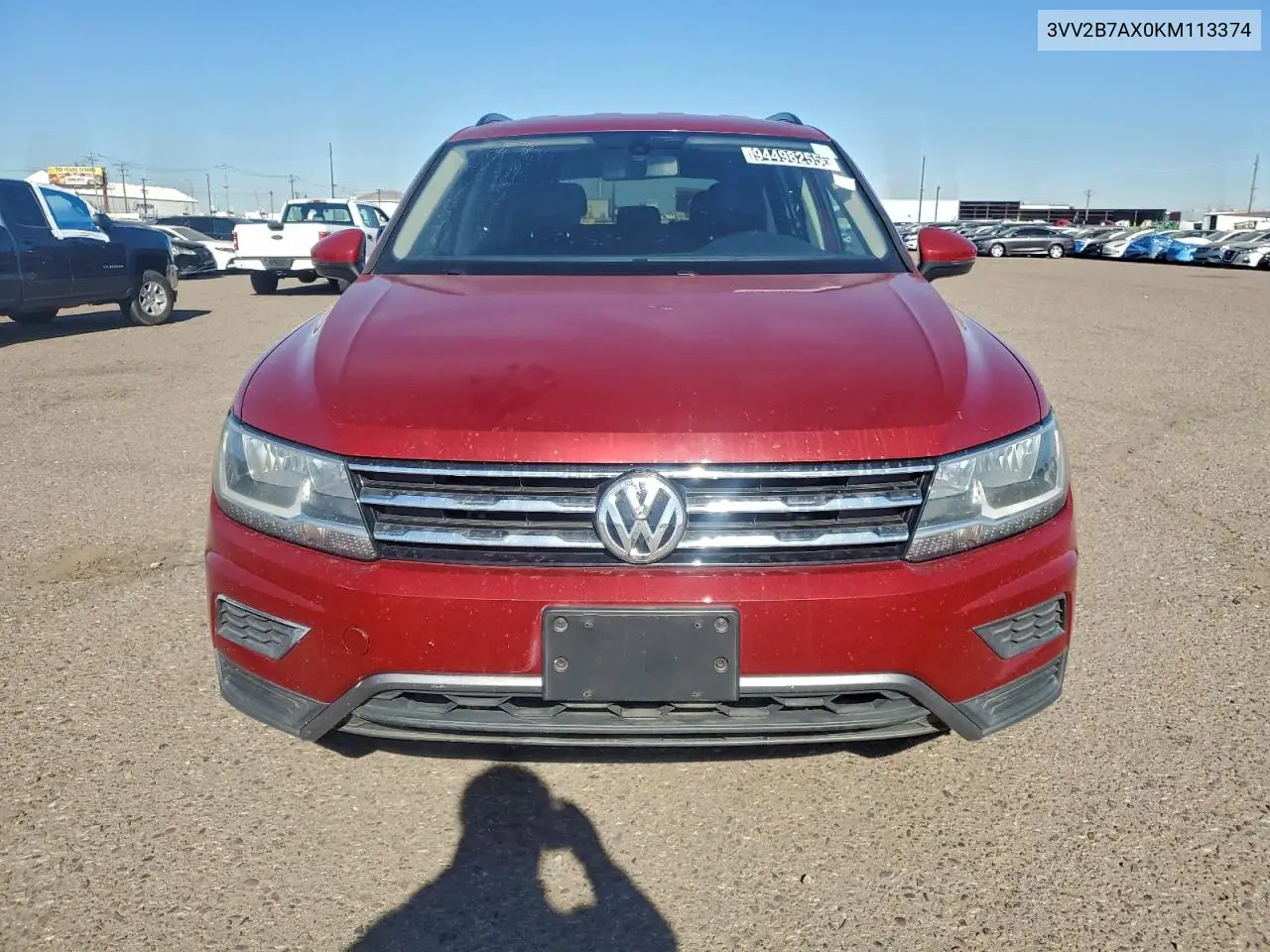 2019 VOLKSWAGEN TIGUAN VIN 3VV2B7AX0KM113374 — фото 5