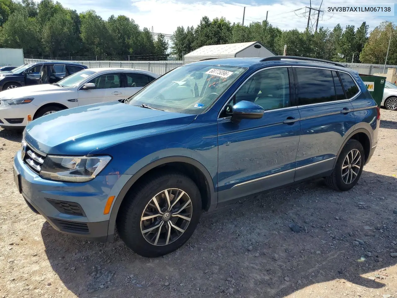 VOLKSWAGEN TIGUAN 2020, VIN 3VV3B7AX1LM067138