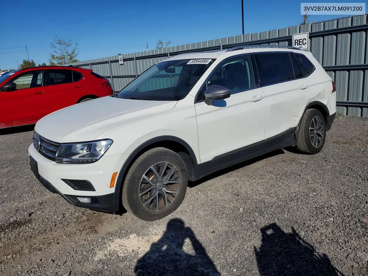 VOLKSWAGEN TIGUAN 2020, VIN 3VV2B7AX7LM091200