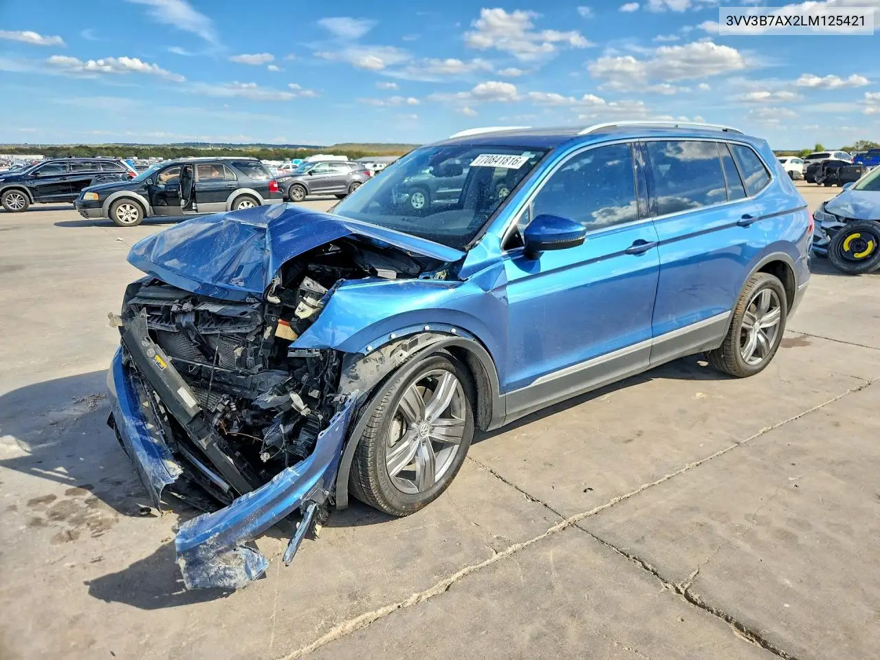 VOLKSWAGEN TIGUAN 2020, VIN 3VV3B7AX2LM125421