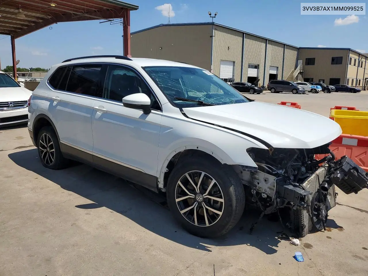 2021 VOLKSWAGEN TIGUAN VIN 3VV3B7AX1MM099525 — фото 4