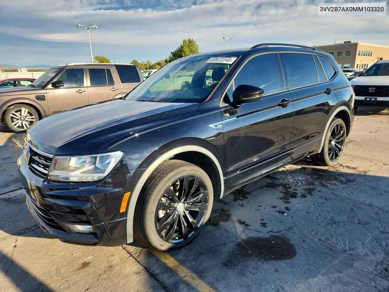 VOLKSWAGEN TIGUAN 2021, VIN 3VV2B7AX0MM103320