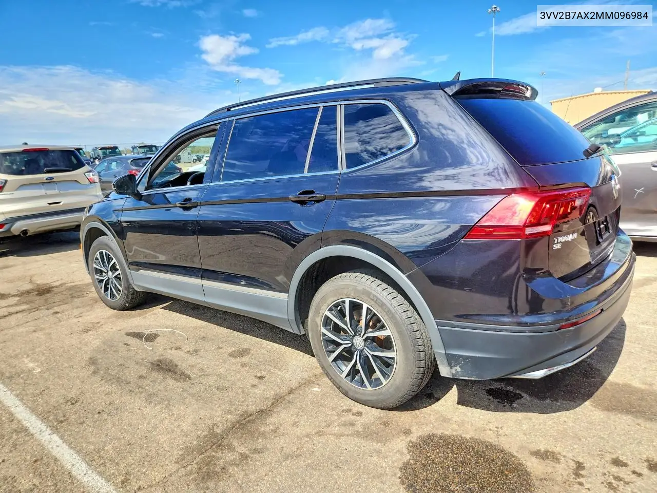 2021 VOLKSWAGEN TIGUAN VIN 3VV2B7AX2MM096984 — фото 2
