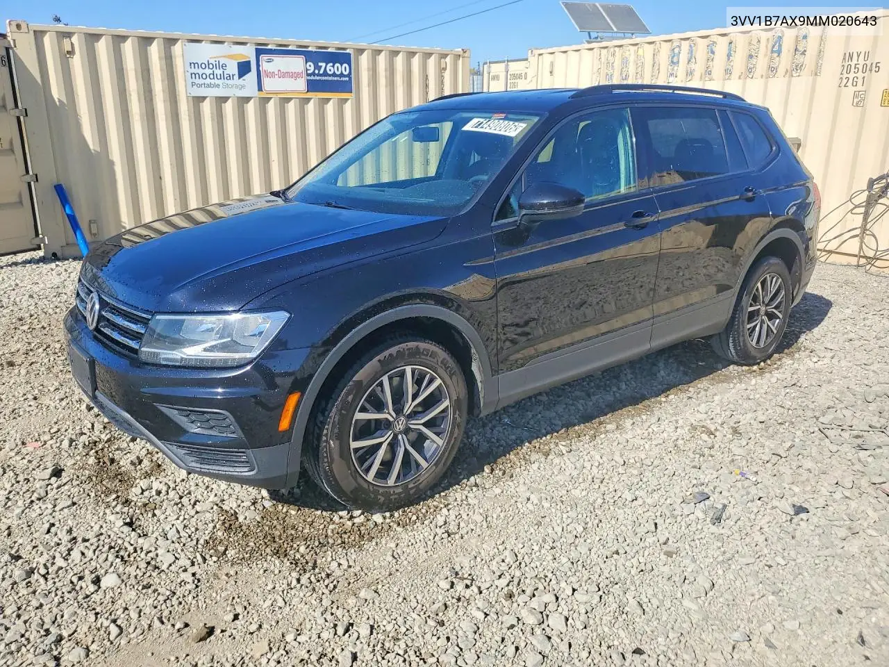 VOLKSWAGEN TIGUAN 2021, VIN 3VV1B7AX9MM020643