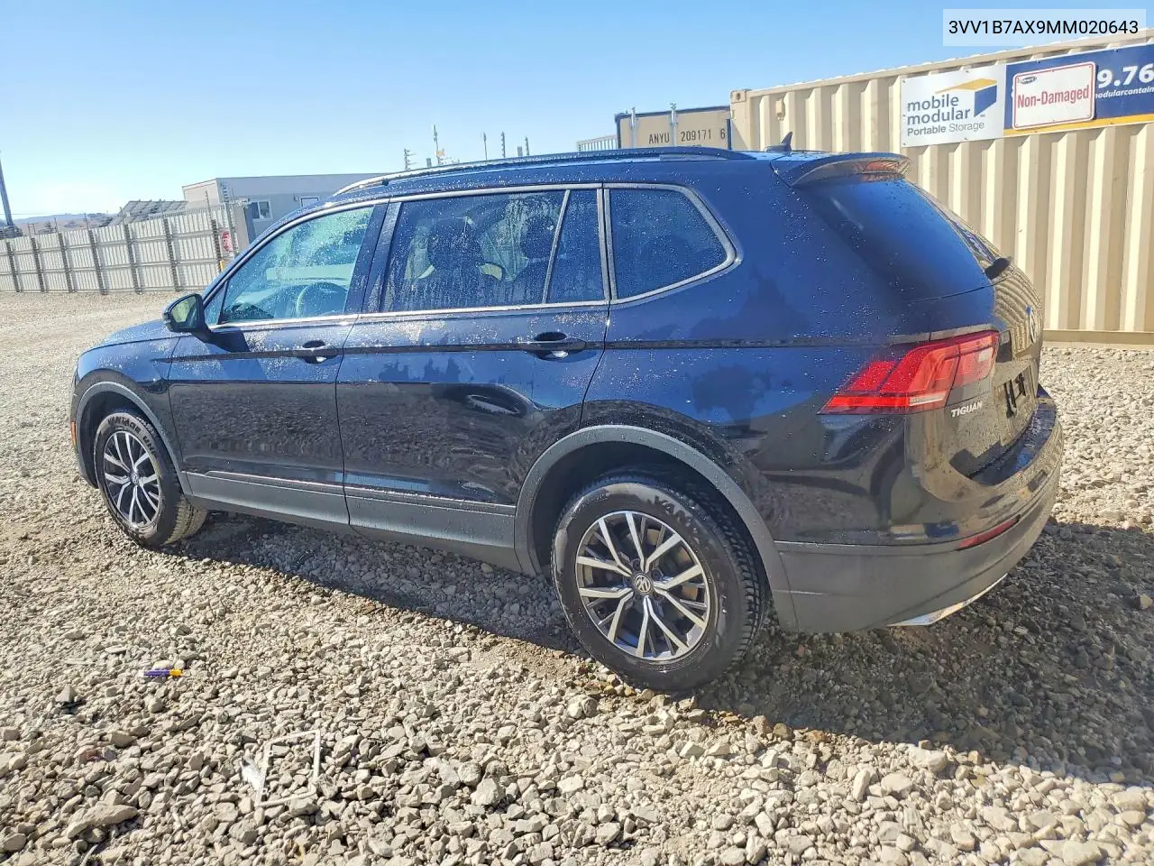 2021 VOLKSWAGEN TIGUAN VIN 3VV1B7AX9MM020643 — фото 2