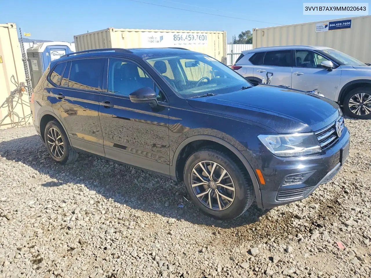 2021 VOLKSWAGEN TIGUAN VIN 3VV1B7AX9MM020643 — фото 4