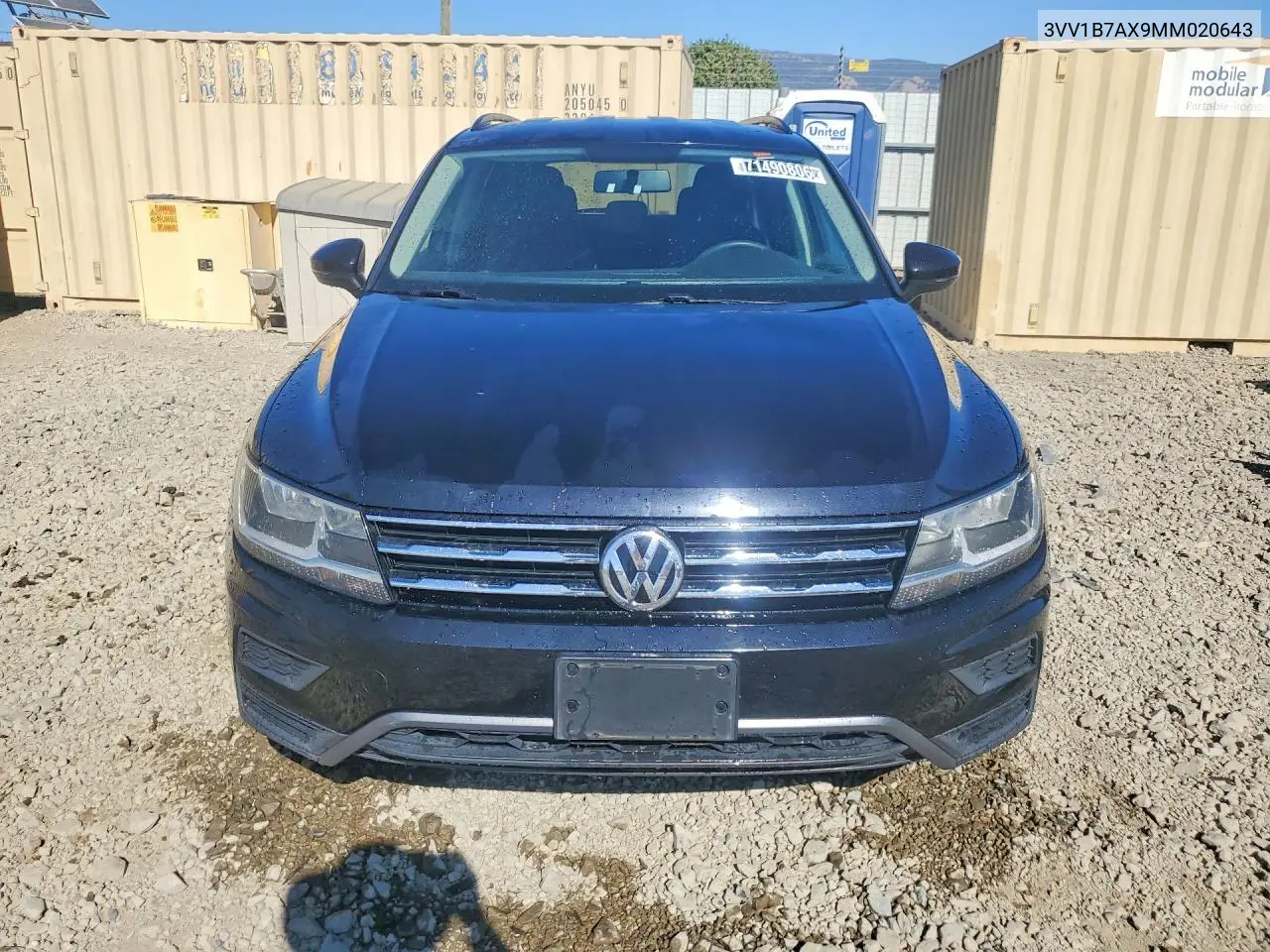 2021 VOLKSWAGEN TIGUAN VIN 3VV1B7AX9MM020643 — фото 5