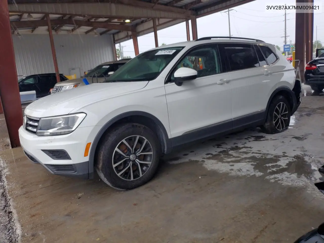 VOLKSWAGEN TIGUAN 2021, VIN 3VV2B7AX7MM009421