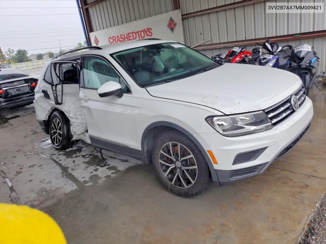 2021 VOLKSWAGEN TIGUAN VIN 3VV2B7AX7MM009421 — фото 4