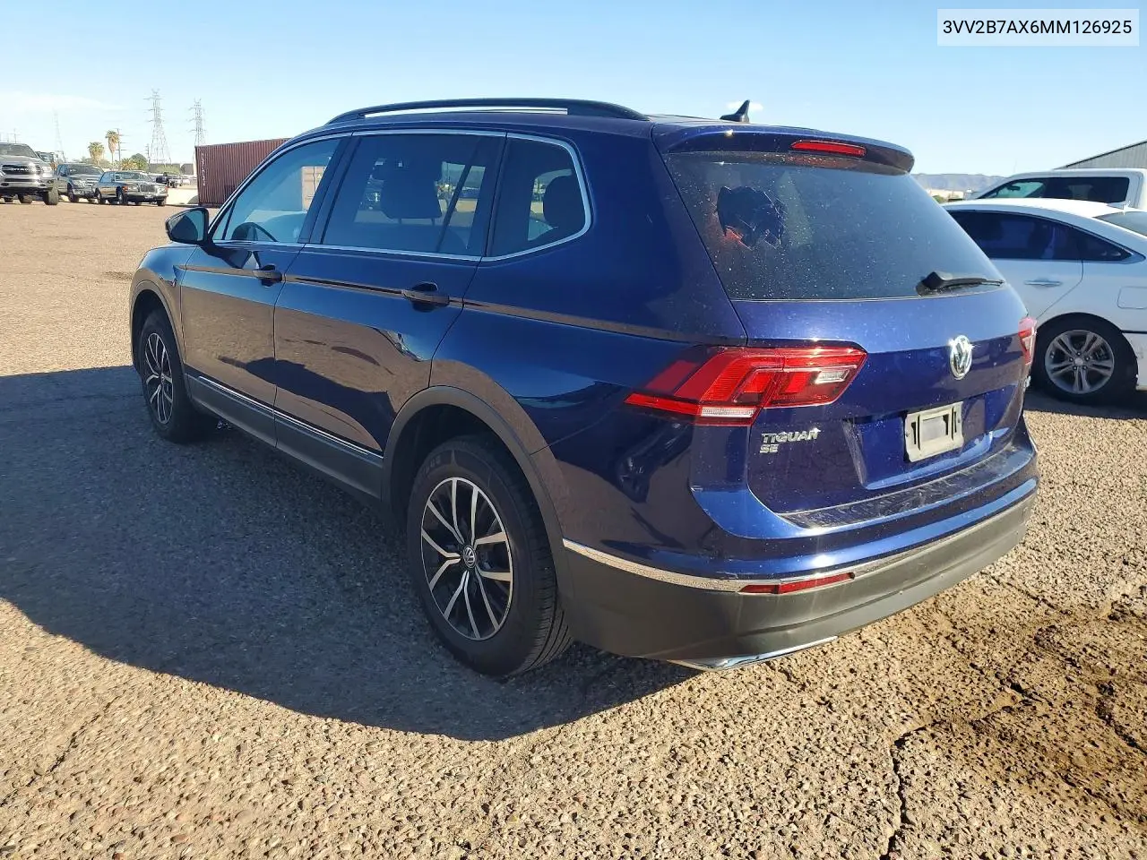 2021 VOLKSWAGEN TIGUAN VIN 3VV2B7AX6MM126925 — фото 2