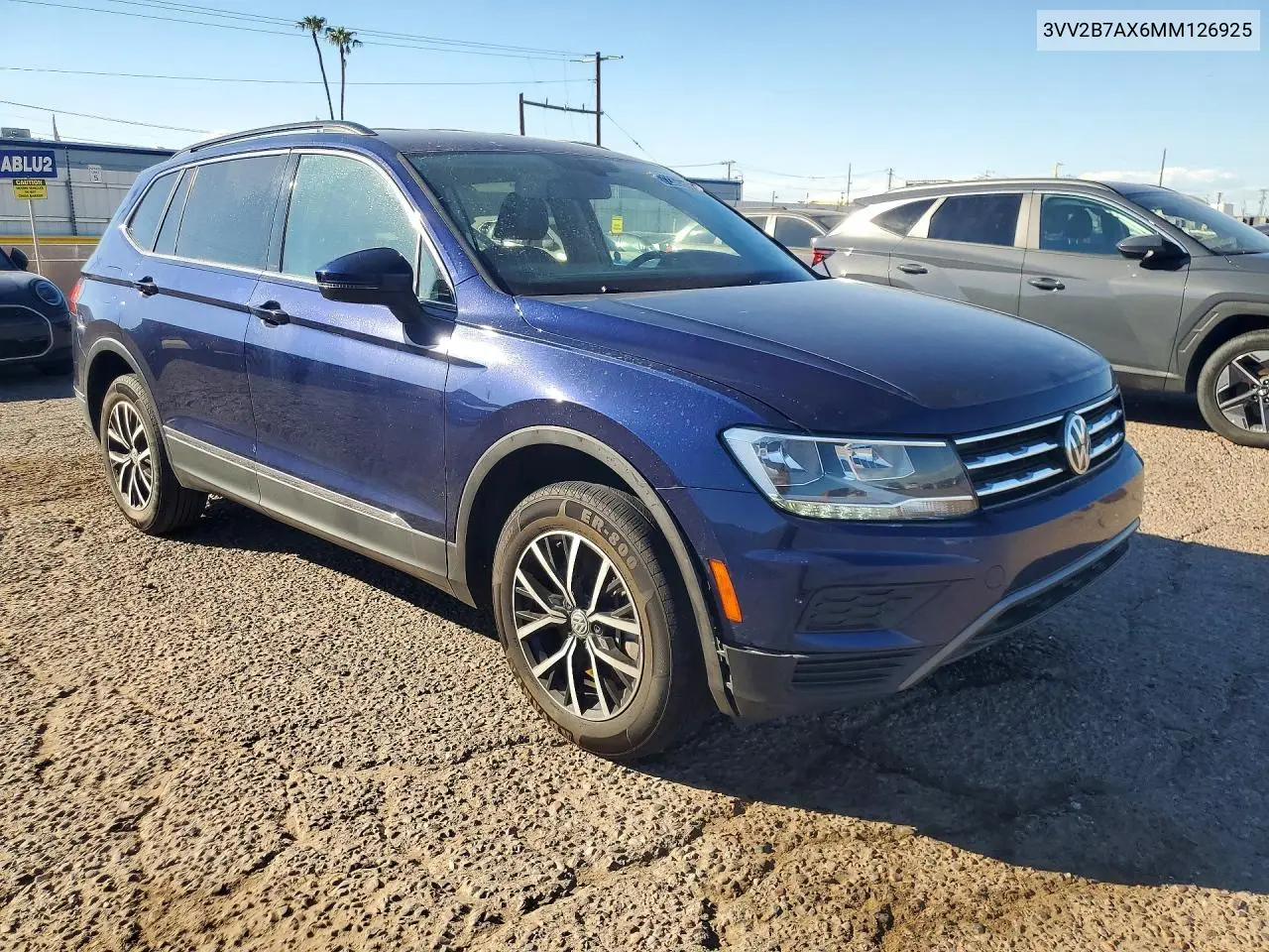 2021 VOLKSWAGEN TIGUAN VIN 3VV2B7AX6MM126925 — фото 4