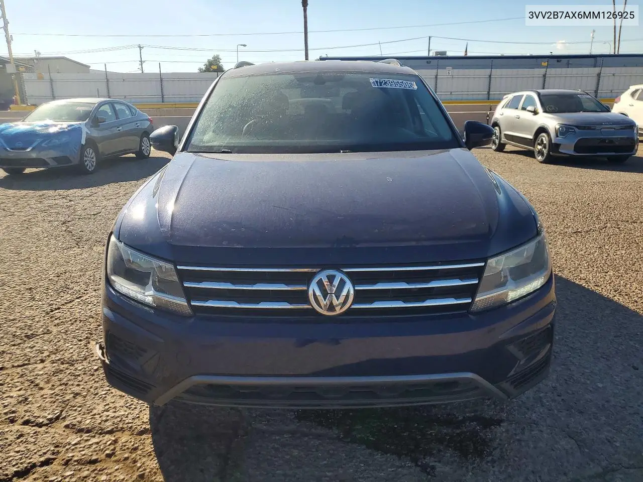 2021 VOLKSWAGEN TIGUAN VIN 3VV2B7AX6MM126925 — фото 5