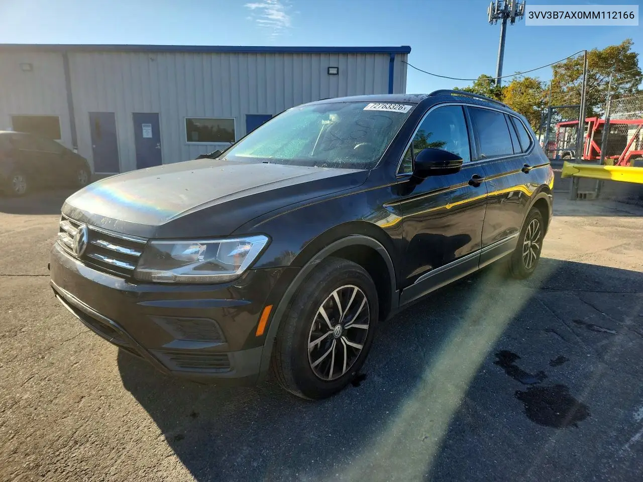 VOLKSWAGEN TIGUAN 2021, VIN 3VV3B7AX0MM112166