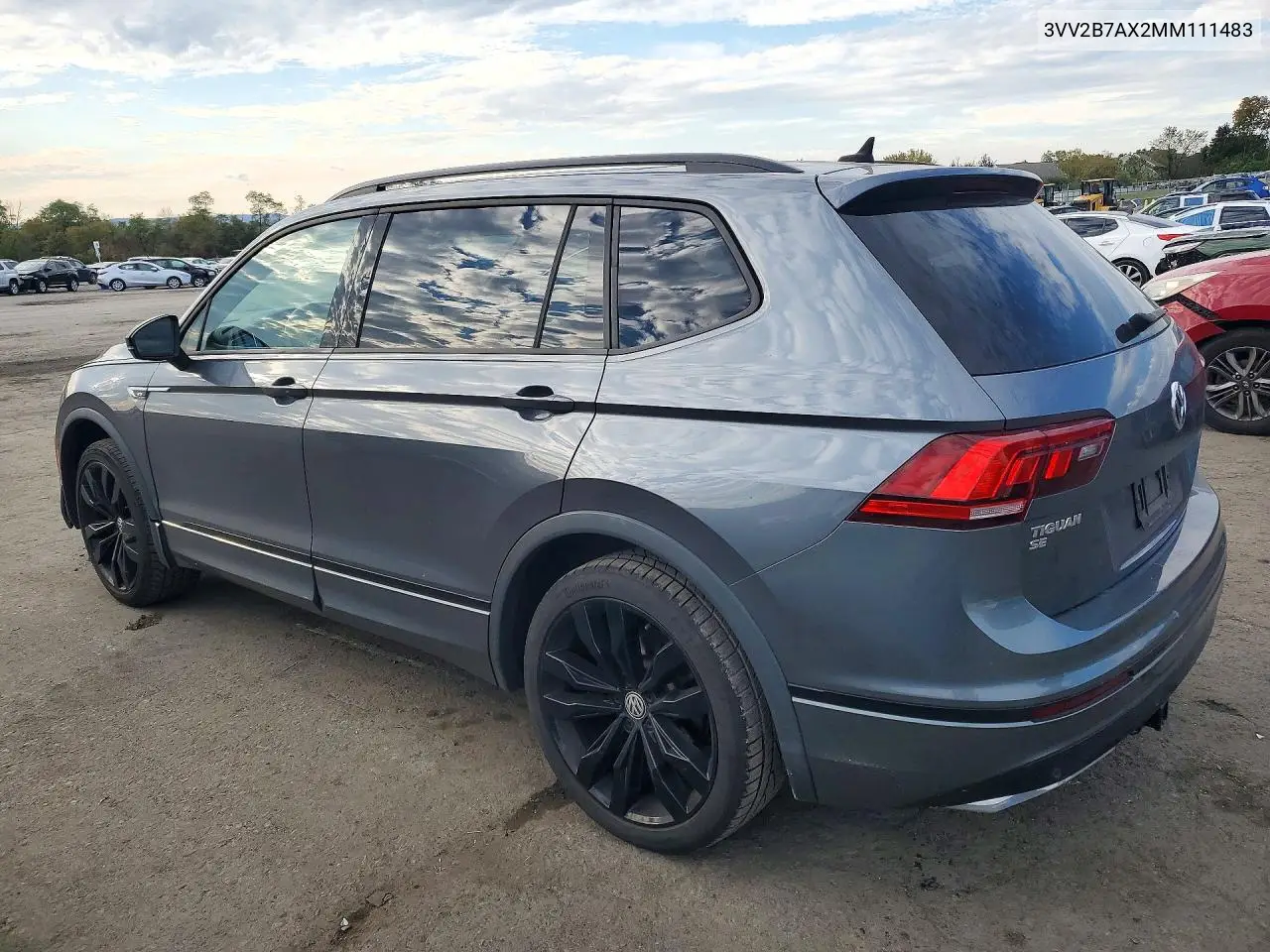 2021 VOLKSWAGEN TIGUAN VIN 3VV2B7AX2MM111483 — фото 2