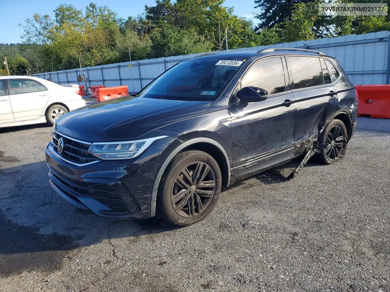 VOLKSWAGEN TIGUAN 2022, VIN 3VV8B7AX7NM021127