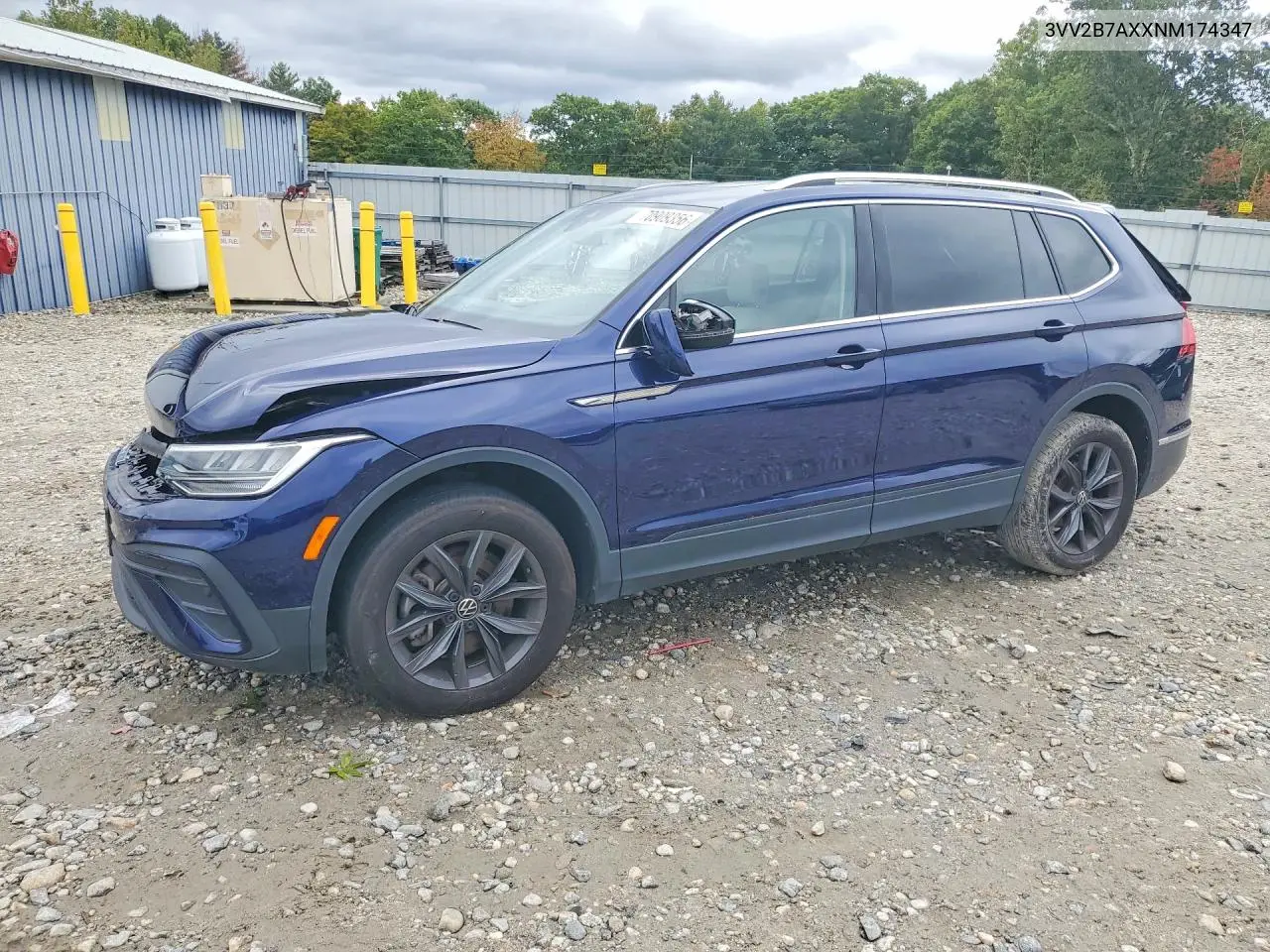 VOLKSWAGEN TIGUAN 2022, VIN 3VV2B7AXXNM174347